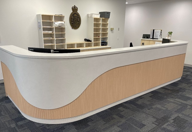 Foyer desk built by CSI