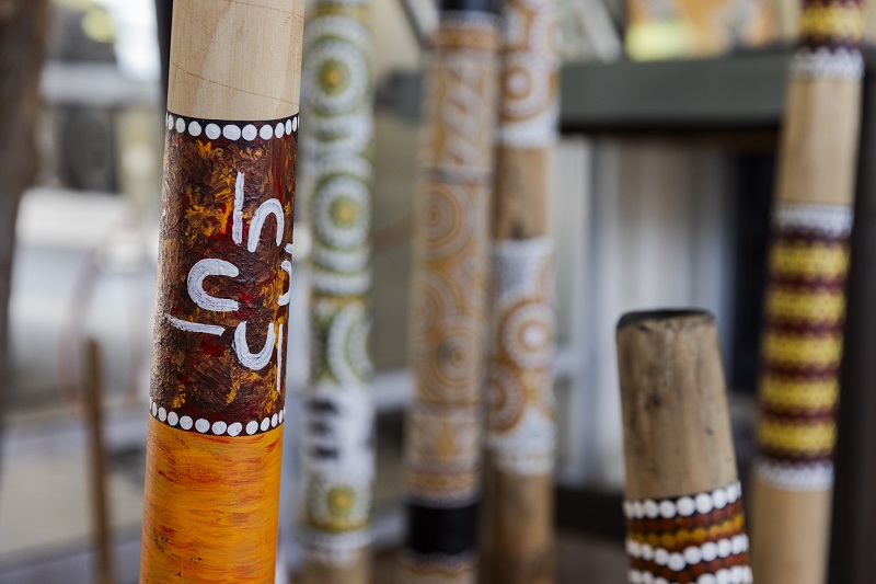 Painted aboriginal Didgeridoo